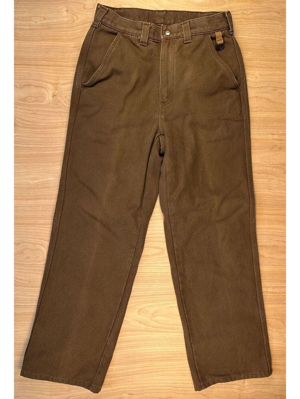 Vintage 90s Duck Canvas Field Pants 30x28 workwear heavy suede brown rugged